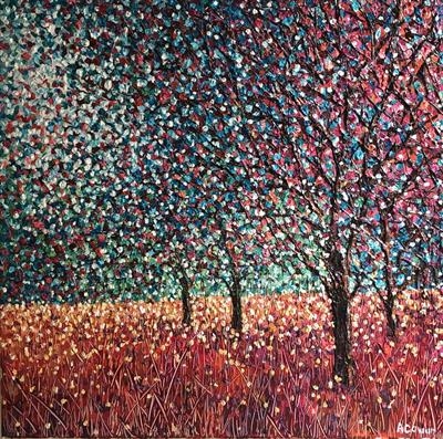 Autumn Impression by Alison Cowan, Painting, Acrylic on canvas